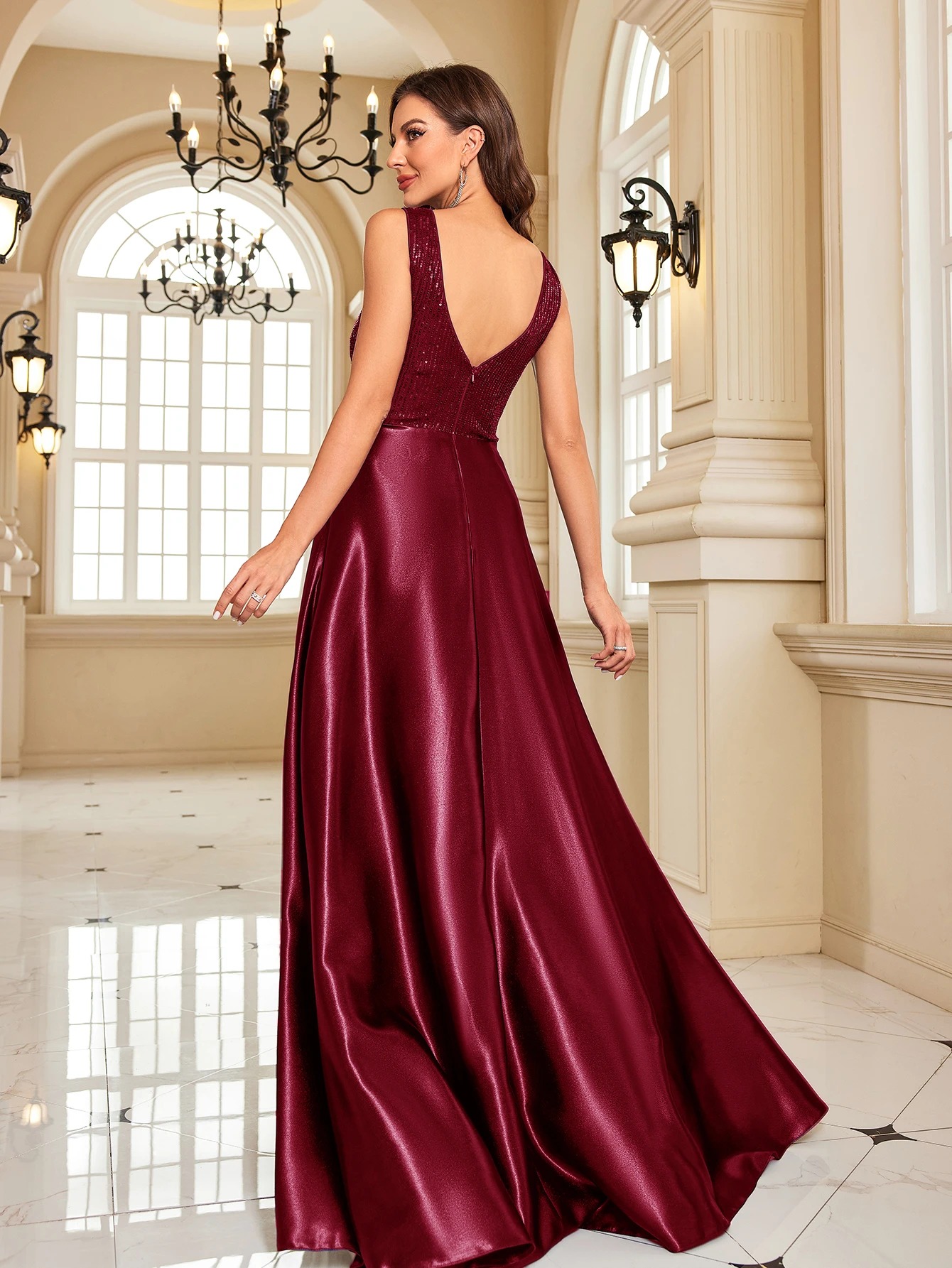 Robe De Princesse De Soirée Bordeaux Robe De Princesse De Soirée Bordeaux
