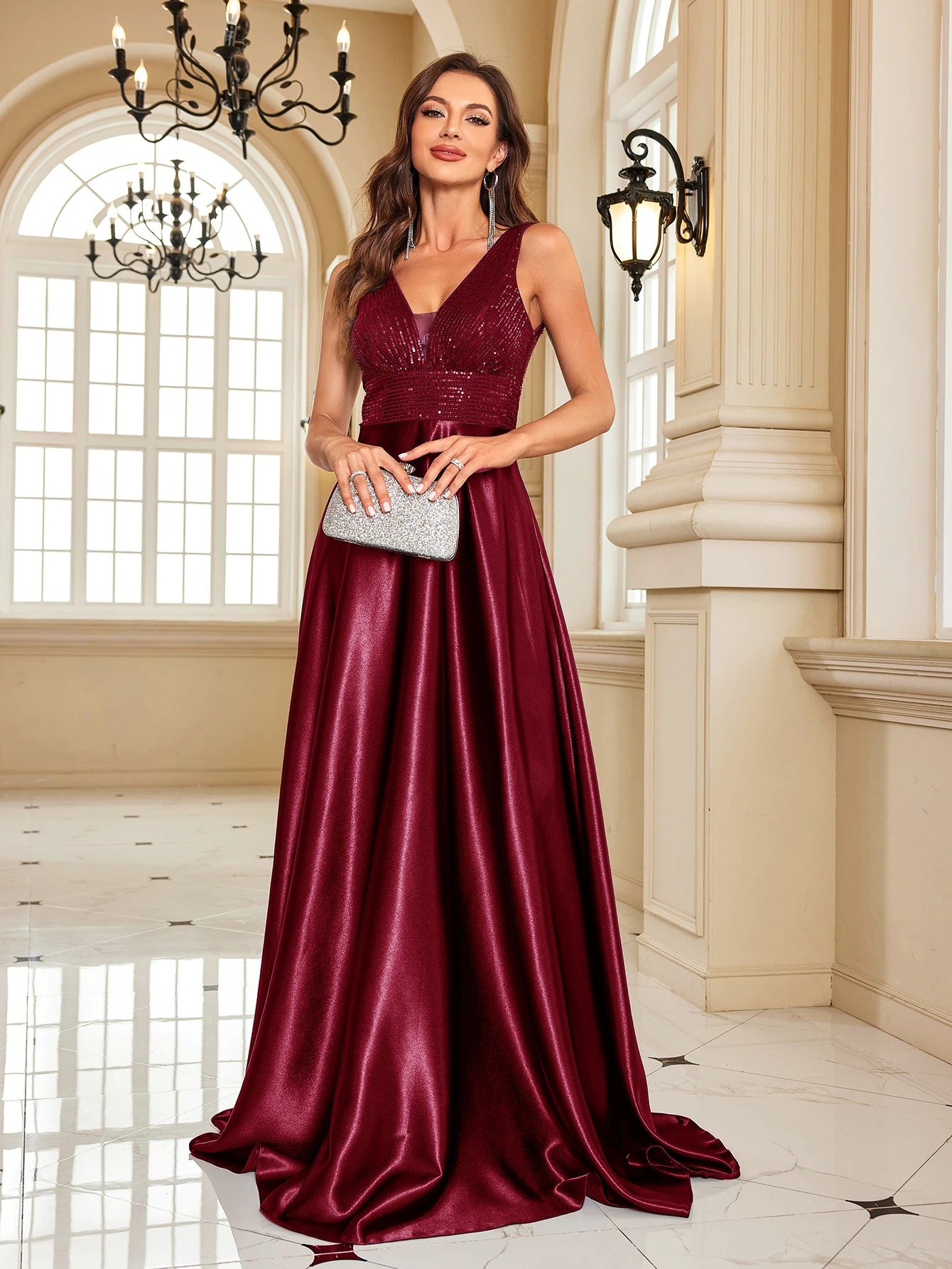 Robe De Princesse De Soirée Bordeaux Robe De Princesse De Soirée Bordeaux