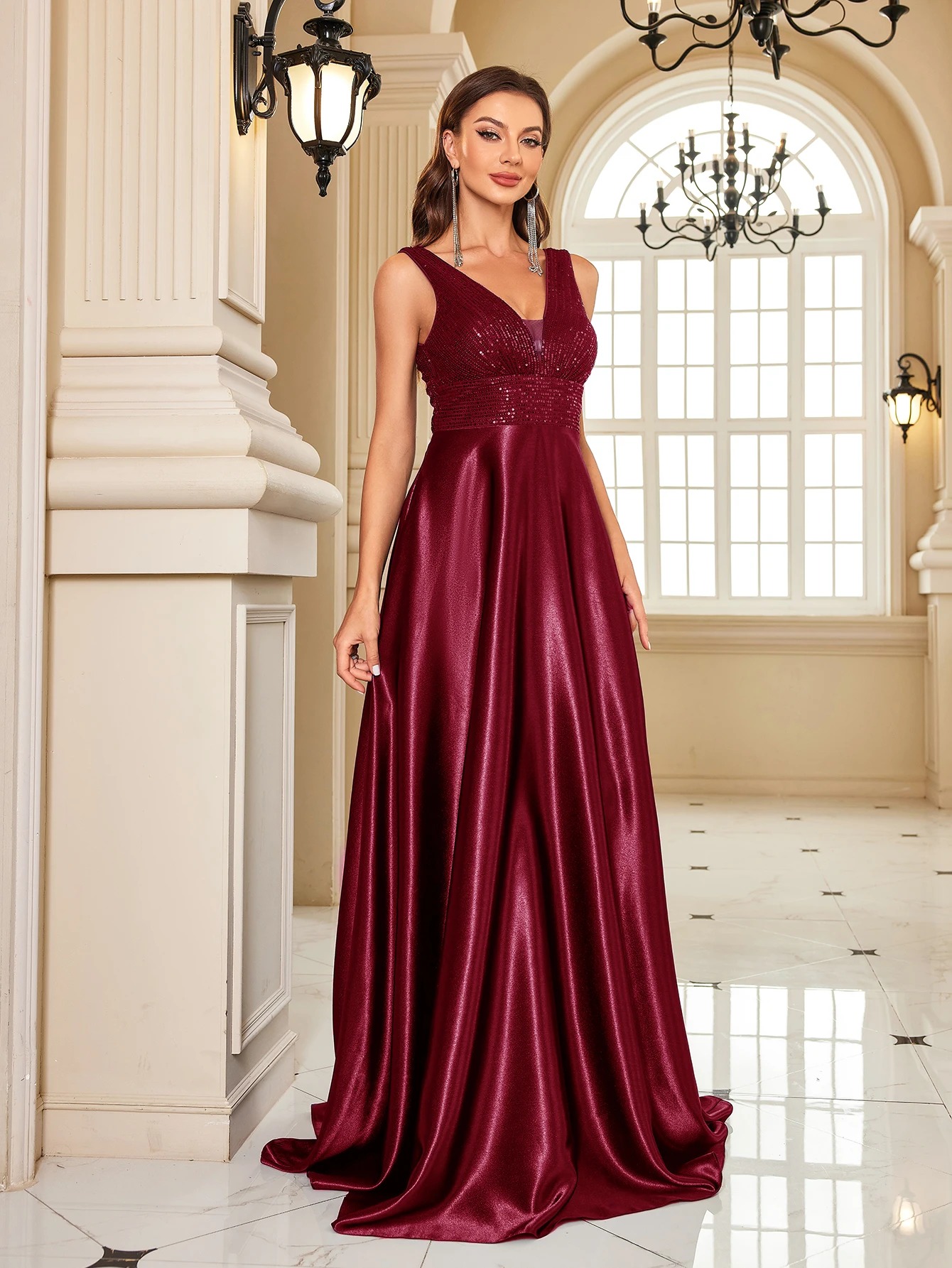 Robe De Princesse De Soirée Bordeaux Robe De Princesse De Soirée Bordeaux