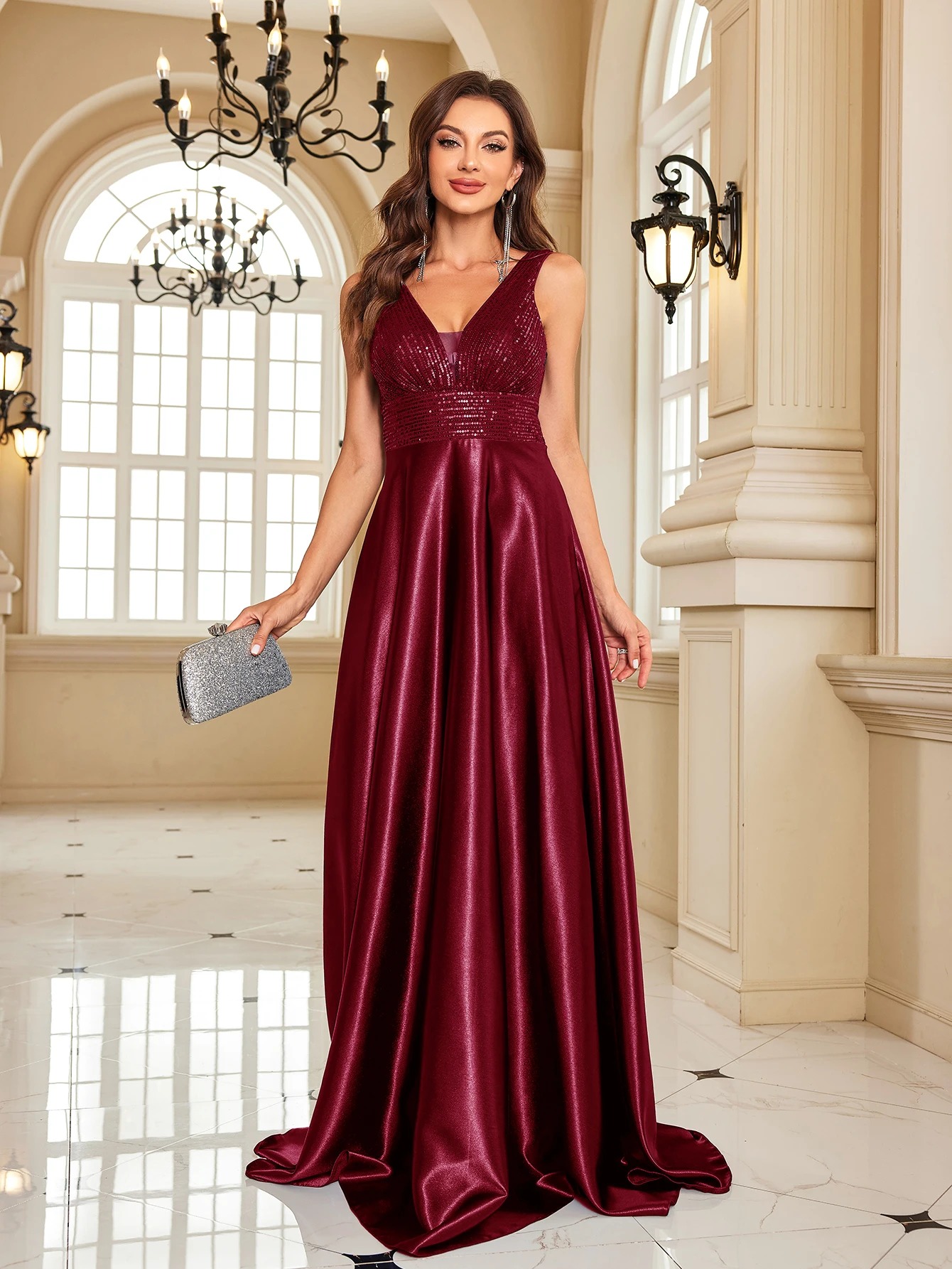 Robe De Princesse De Soirée Bordeaux Robe De Princesse De Soirée Bordeaux