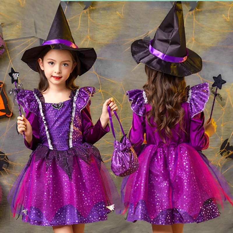 Robe De Princesse Fille Sorcière Robe De Princesse Fille Sorcière