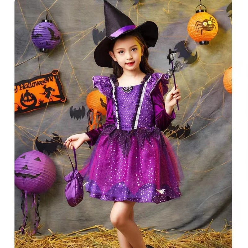 Robe De Princesse Fille Sorcière Robe De Princesse Fille Sorcière