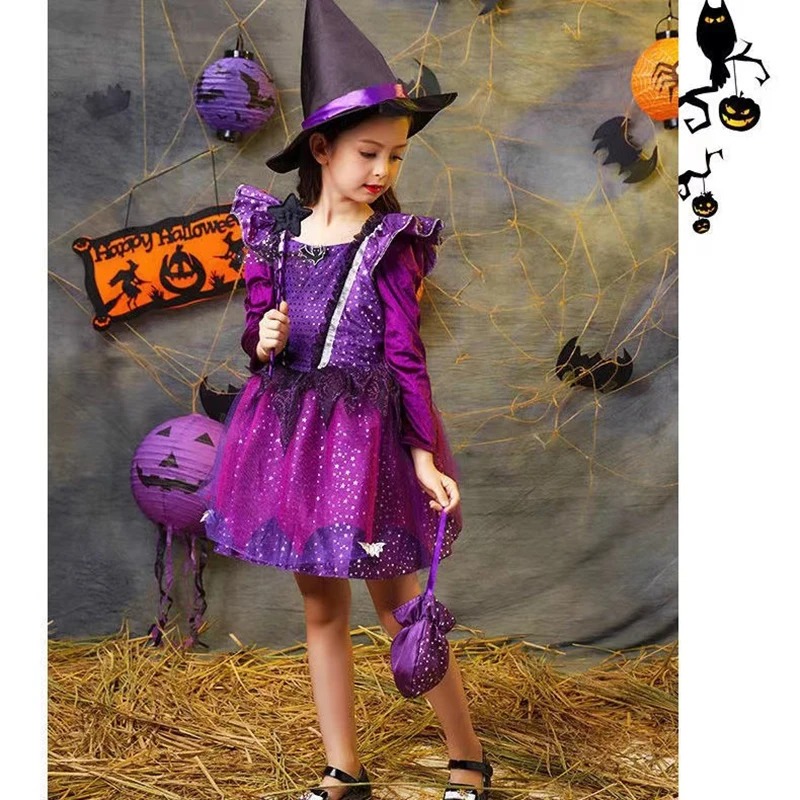 Robe De Princesse Fille Sorcière Robe De Princesse Fille Sorcière