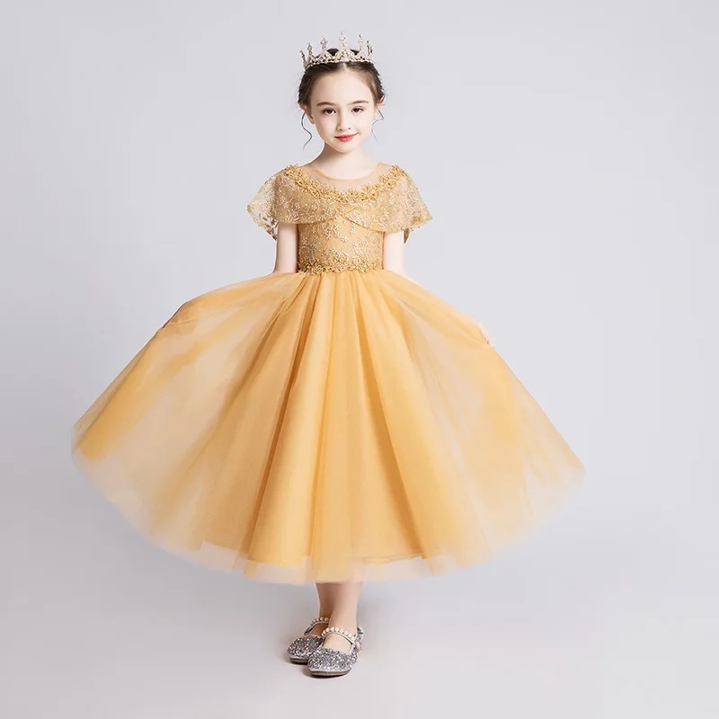 Robe De Princesse Longue Fille En Dentelle Robe De Princesse Longue Fille En Dentelle