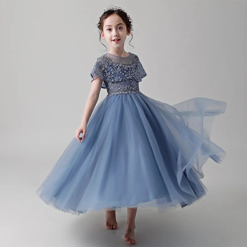Robe De Princesse Longue Fille En Dentelle Robe De Princesse Longue Fille En Dentelle